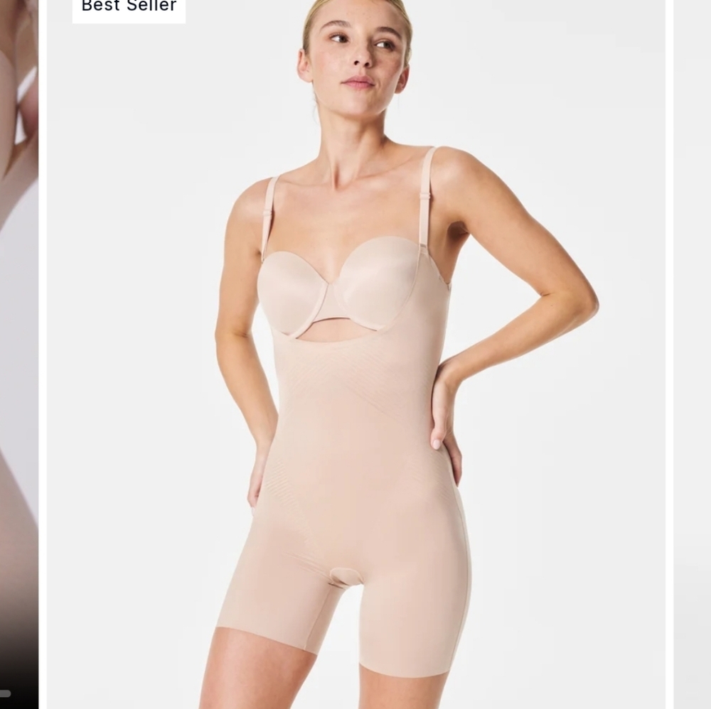 NWT SPANX Smart grip slip open bust size Medium shapewear